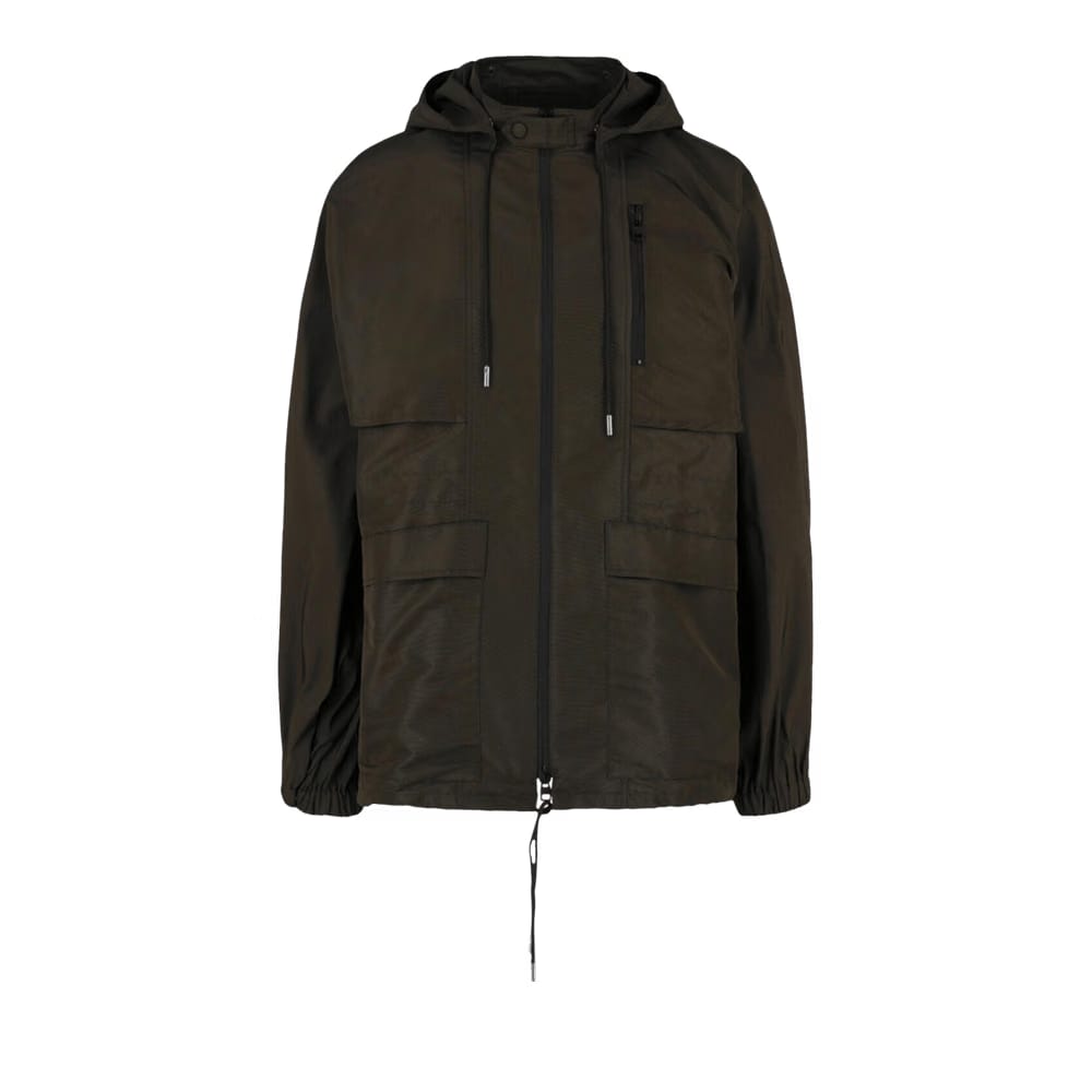 Alexander McQueen Kimono Sleeve Windbreaker Military Green