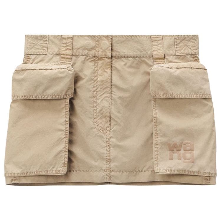 Alexander Wang Big Pocket Cargo Mini Skirt Safari