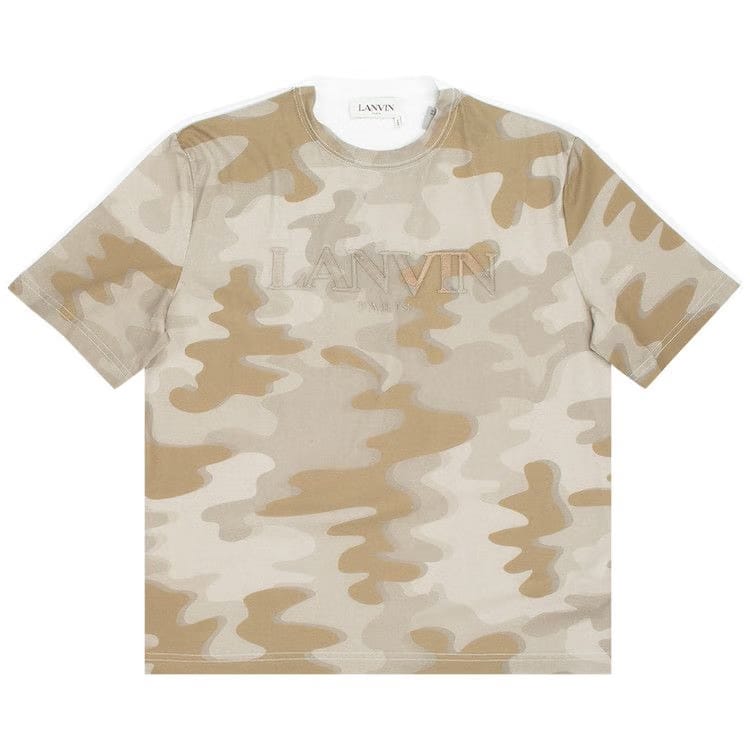 Lanvin T-Shirt Camo Beige
