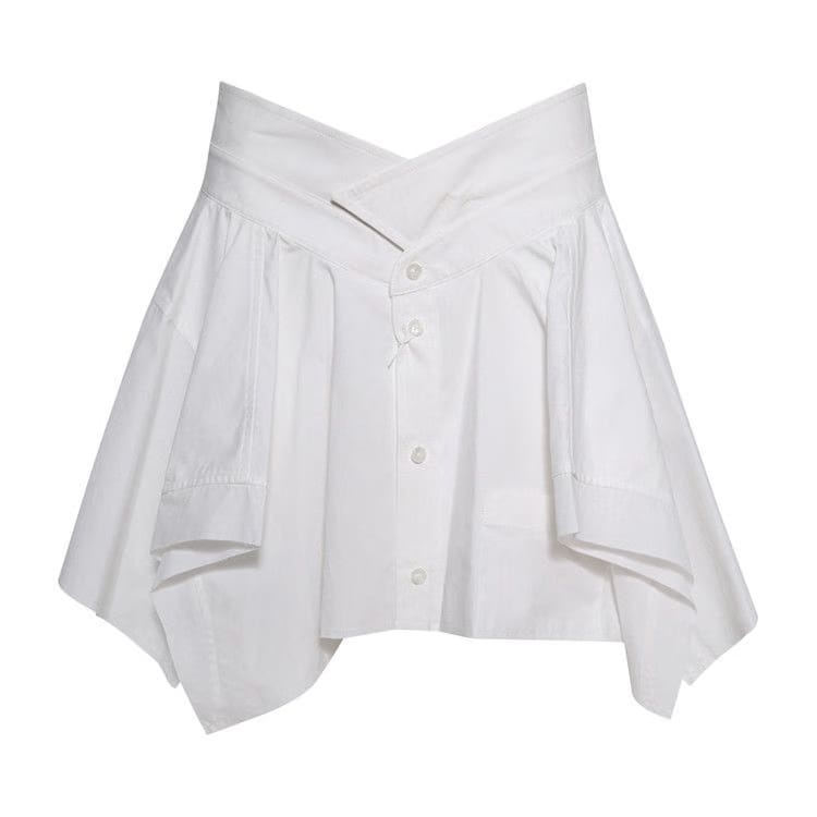 Alexander Wang Cut Off Skirt White