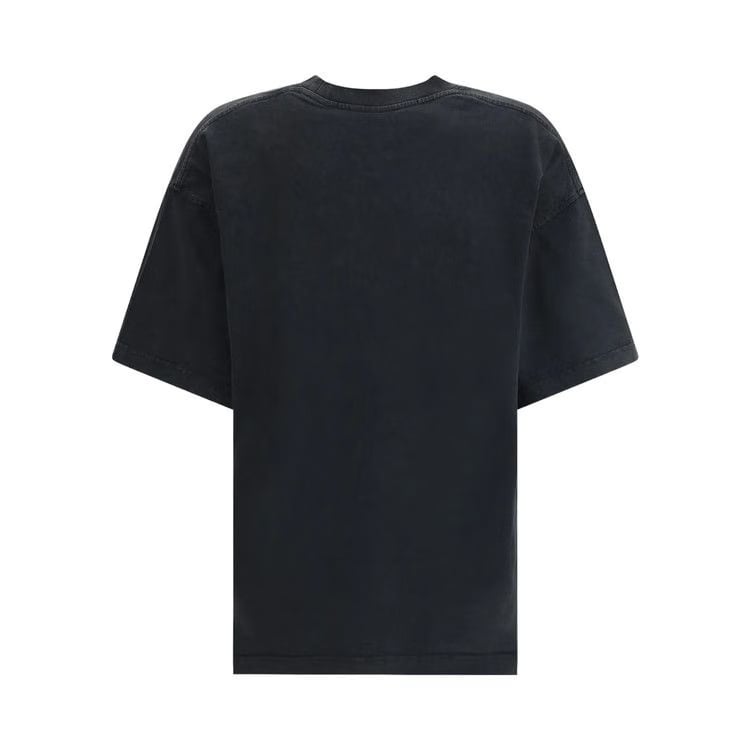 Alexander Wang Emboss Shorts-Sleeve T-Shirt Washed Black
