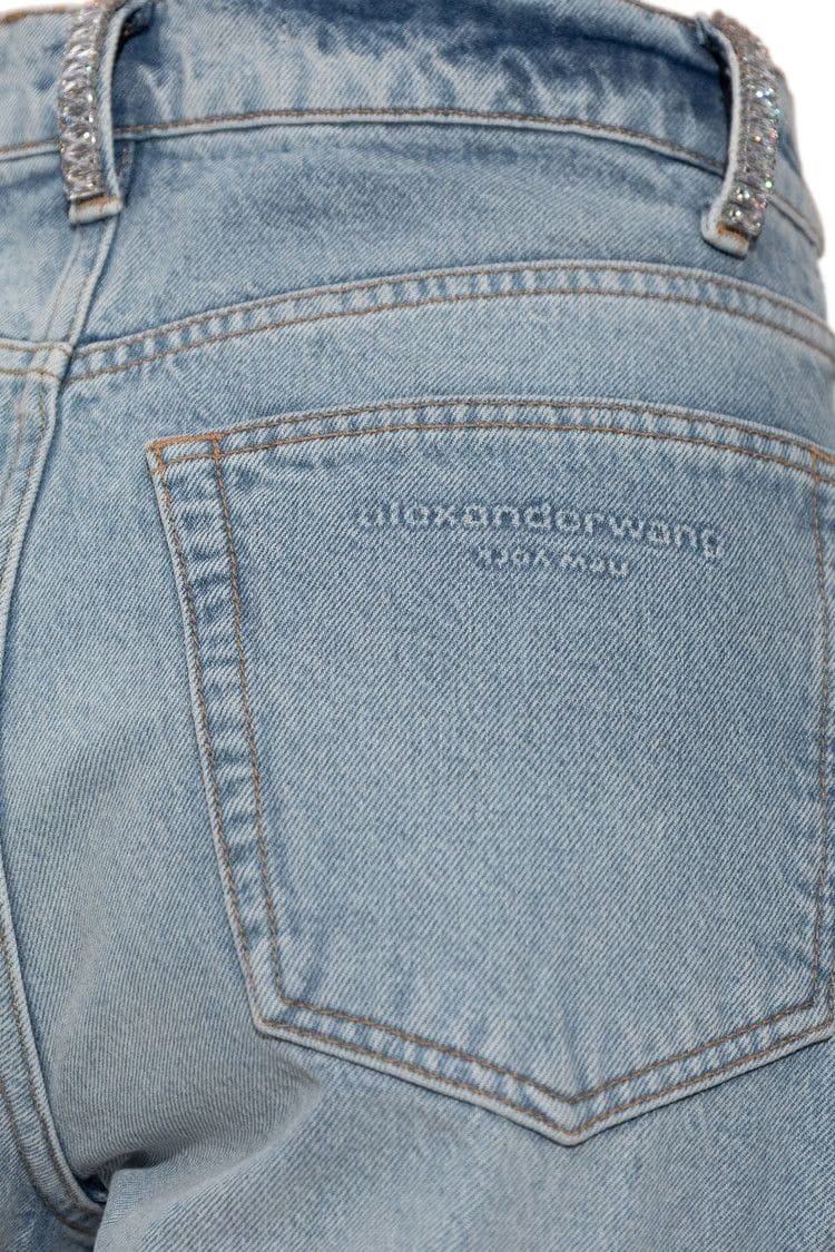 Alexander Wang Float Mid Rise Relaxed Jeans Vintage Bleach Blue