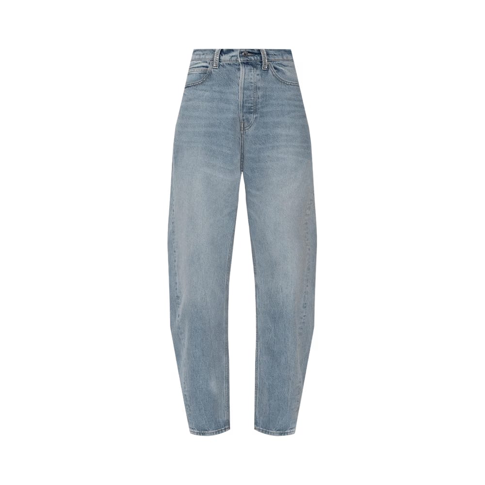 Alexander Wang Float Mid Rise Relaxed Jeans Vintage Bleach Blue