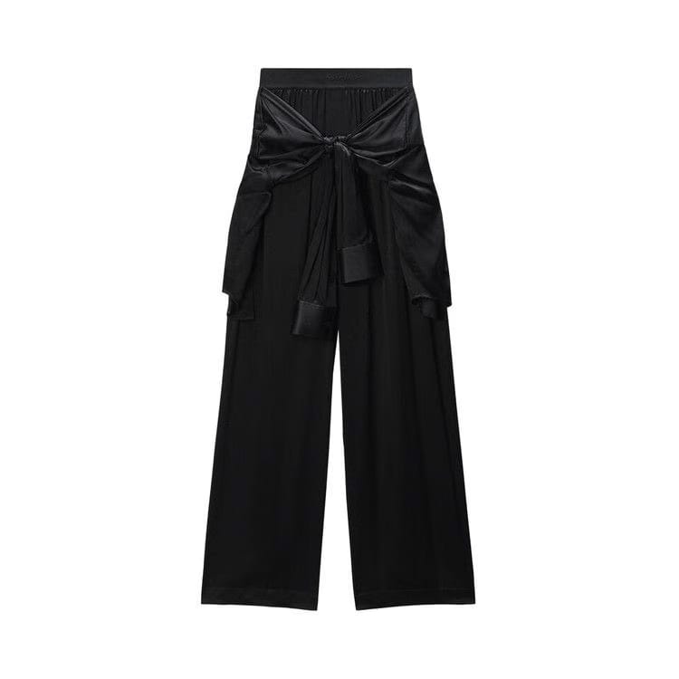 Alexander Wang High Rise Boxer Pant with Prestyled Shirt Black