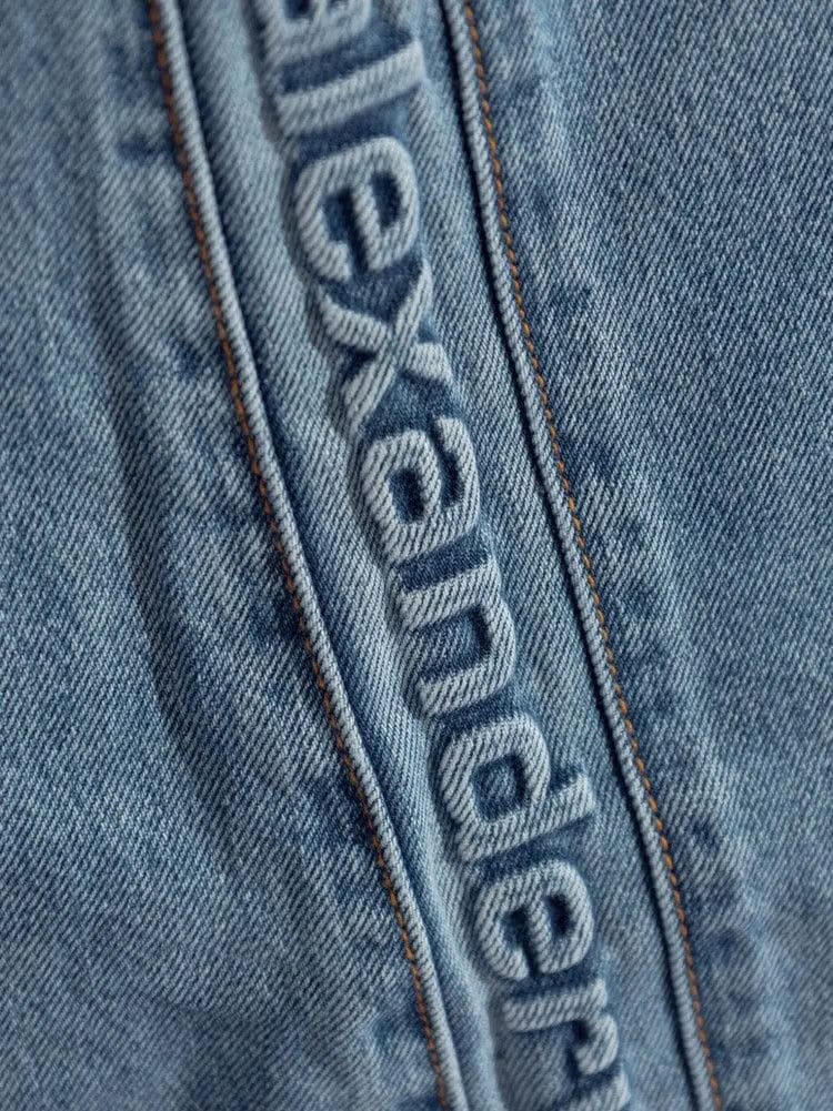 Alexander Wang Logo Emboss Side Panel Balloon Jogger Vintage Light Indigo