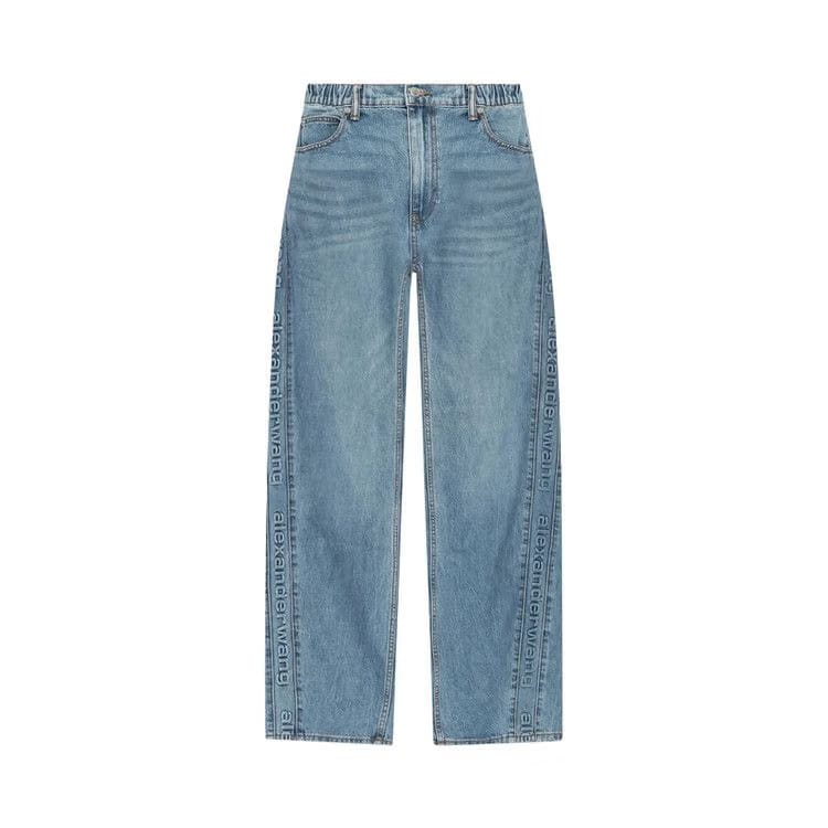 Alexander Wang Logo Emboss Side Panel Balloon Jogger Vintage Light Indigo