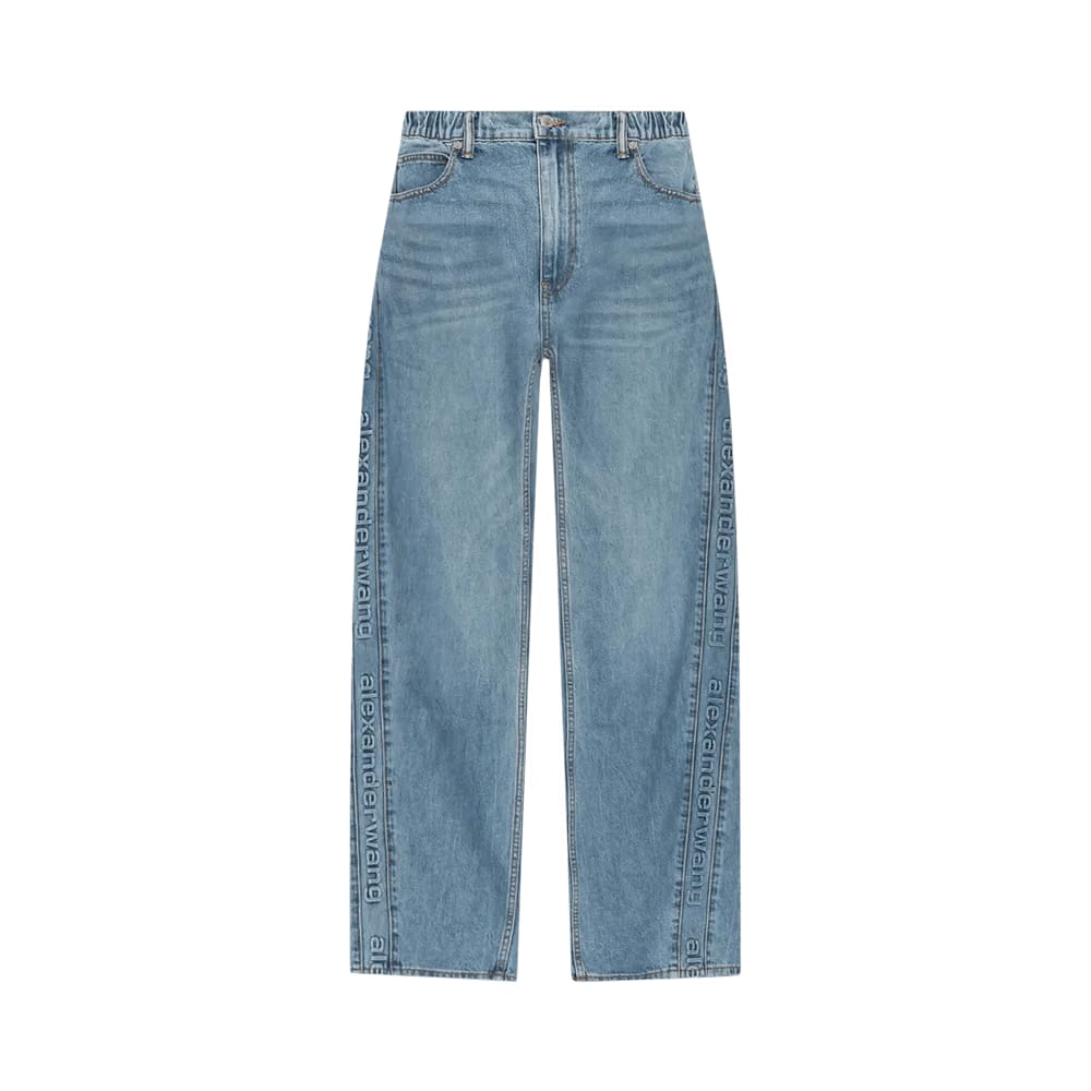Alexander Wang Logo Emboss Side Panel Balloon Jogger Vintage Light Indigo
