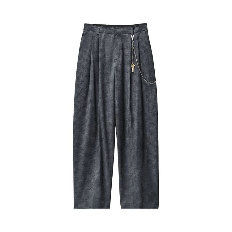 Alexander Wang Mid-Rise Trouser W/ Chain Dark Grey Melange