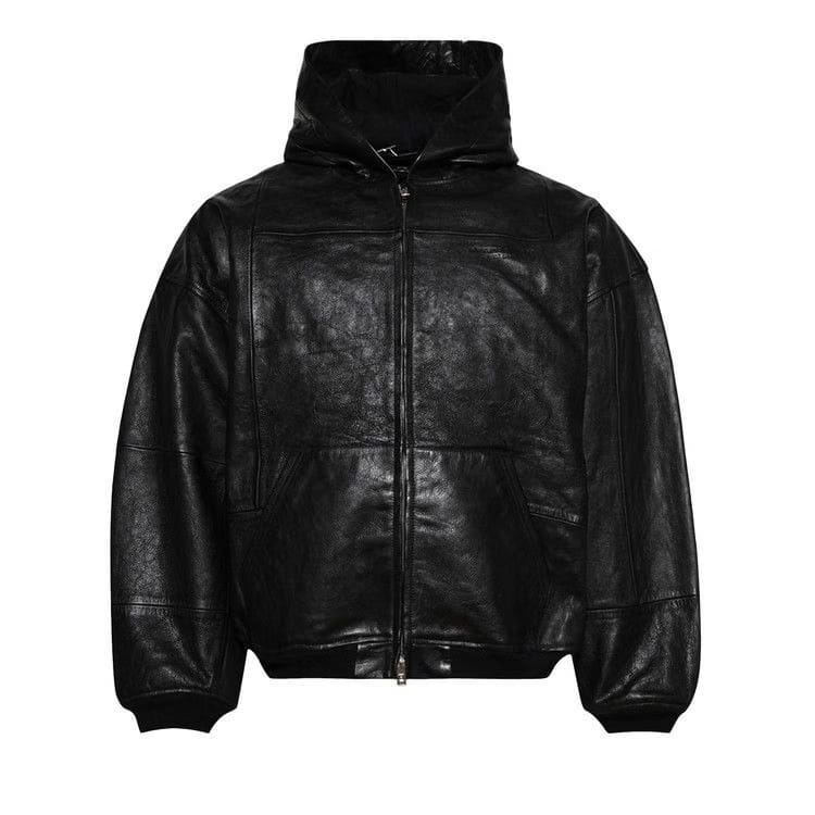Alexander Wang Patchwork Hoodie Jacket Black