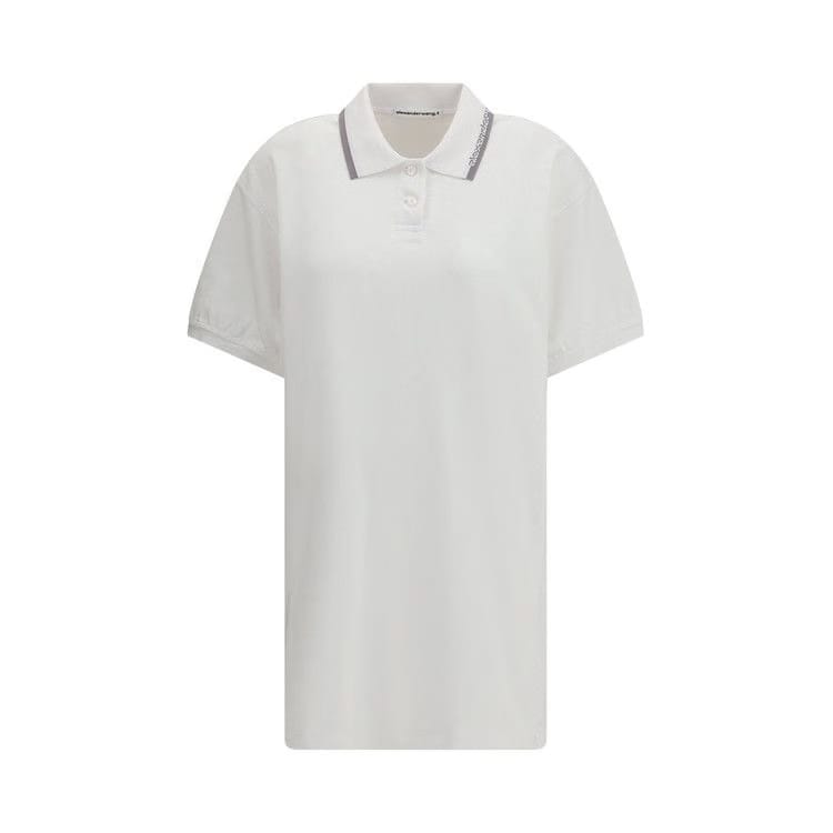 Alexander Wang Relaxed Mini Polo Dress White