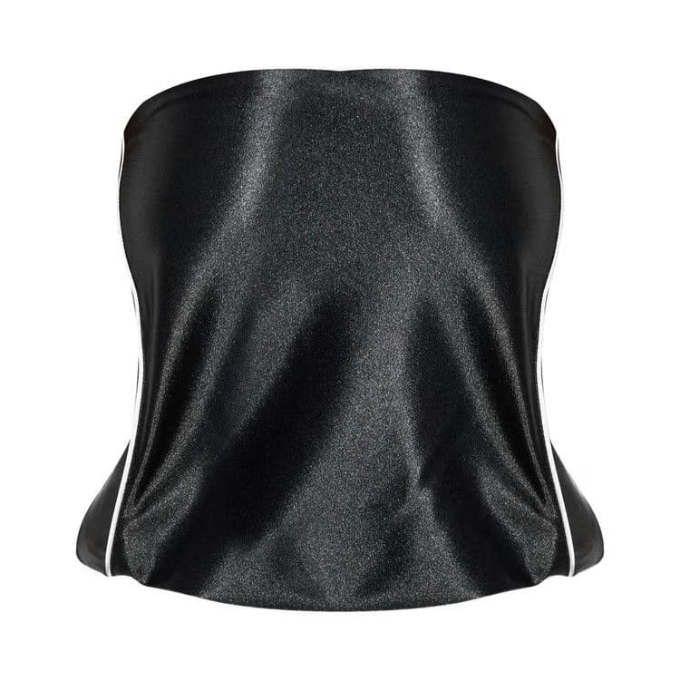 Alexander Wang Strapless Bubble Top Black