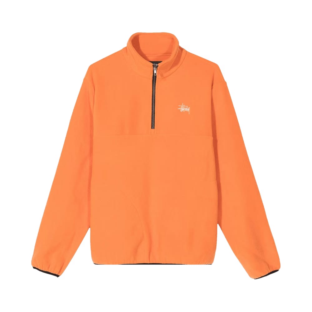 Stussy Basic Polar Fleece Mock Orange