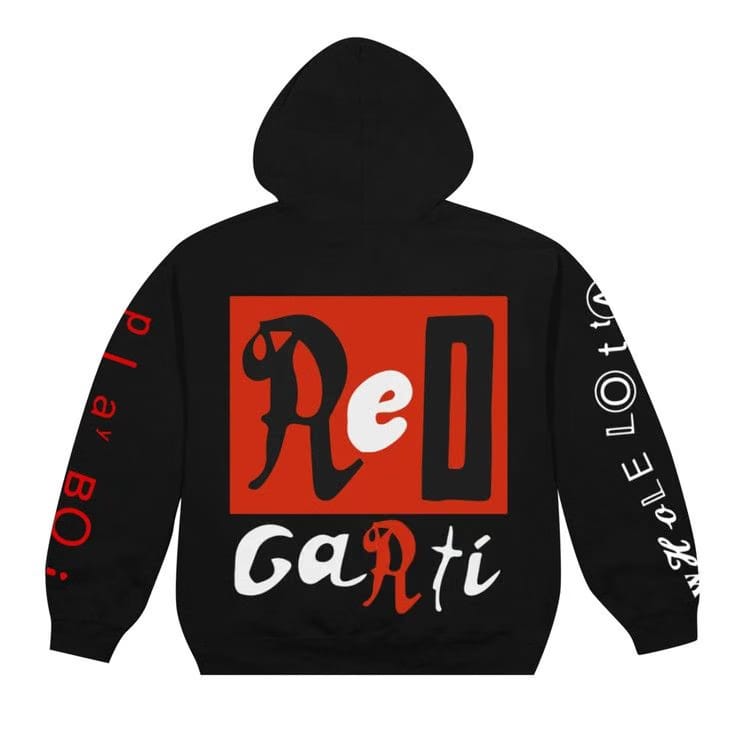 Cactus Plant Flea Market x Playboi Carti Whole Lotta Red King Vamp Hoodie Black
