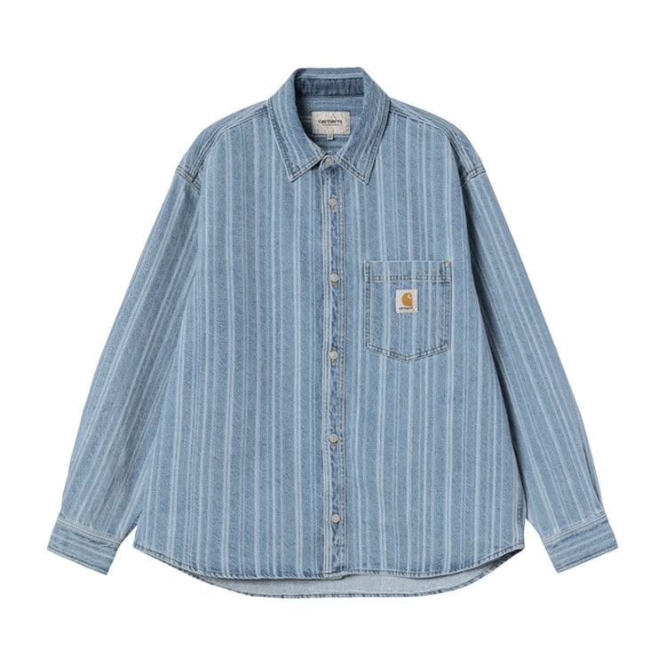 Carhartt WIP Rylan Shirt Jacket Rylan Stripe/Blue Stone Bleached