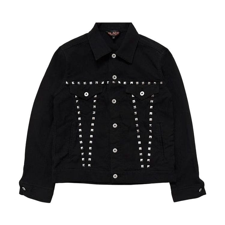 Comme des Garçons Black Trucker Jacket With Studs Black