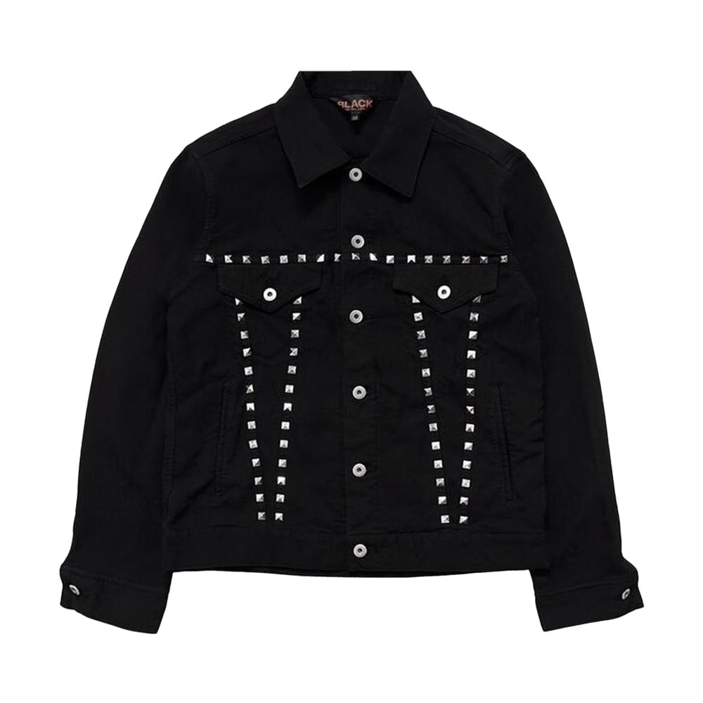 Comme des Garçons Black Trucker Jacket With Studs Black