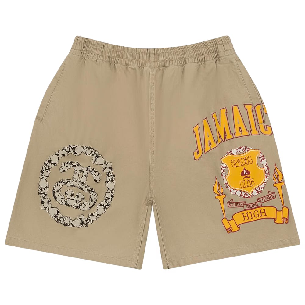Denim Tears x Stussy Jamaica High Khaki Shorts Khaki