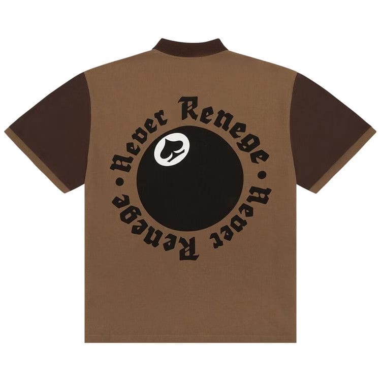 Denim Tears x Stussy Spades Team Polo Brown