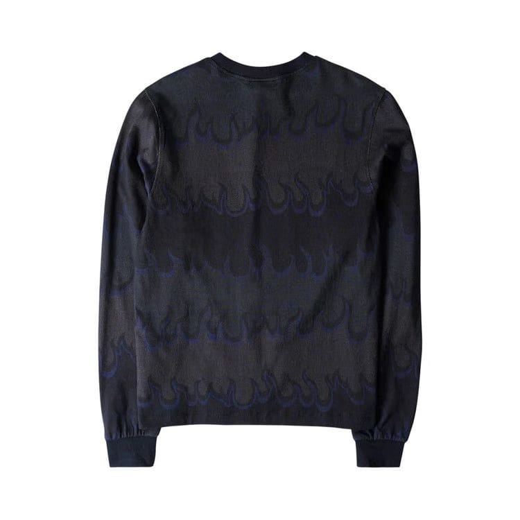 Dime Space Flame Long-Sleeve Shirt Black