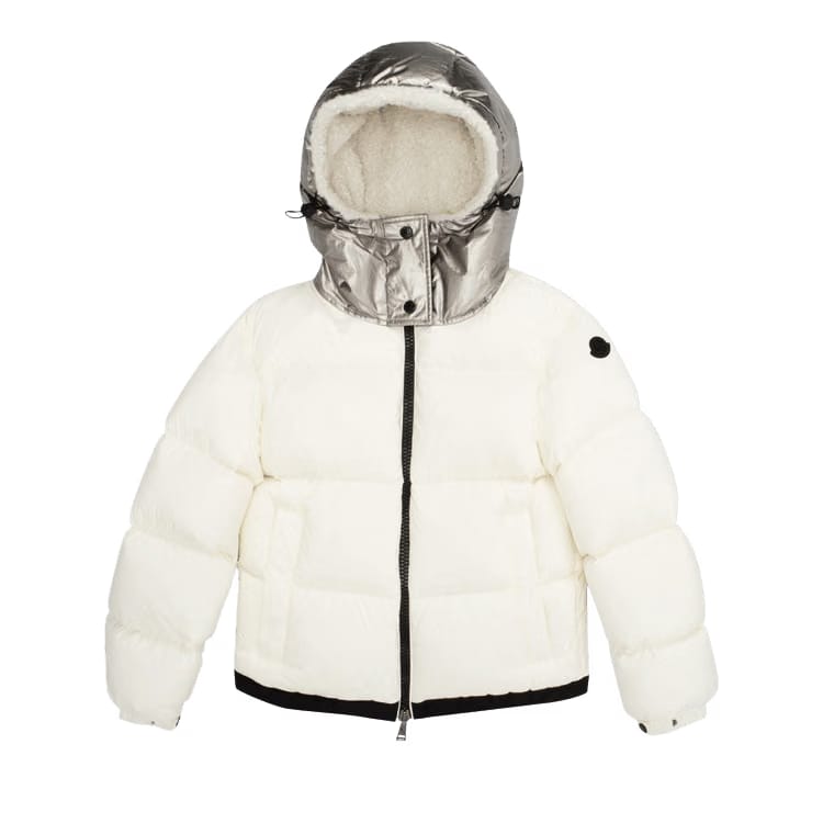 Moncler Bufonie Zip Up Puffer Jacket Mauve