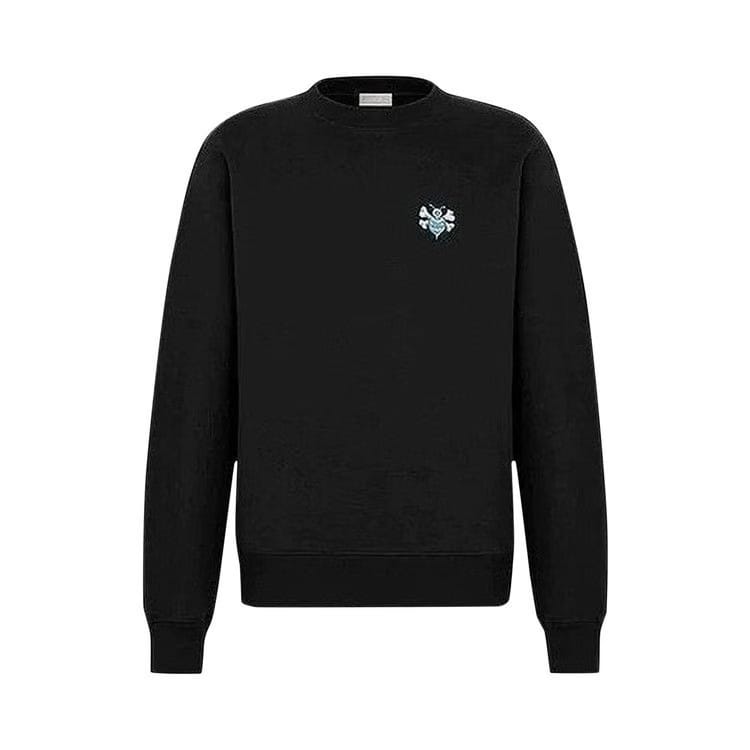 Dior x Shawn Stussy Bee Embroidred Oversized Sweatshirt Black