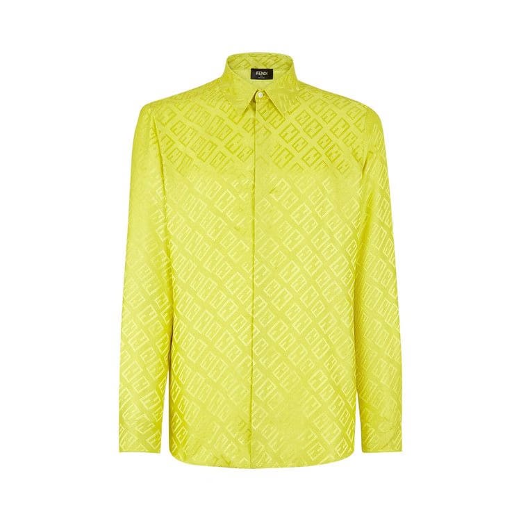 Fendi Tonal FF All Over Shirt Acide Green