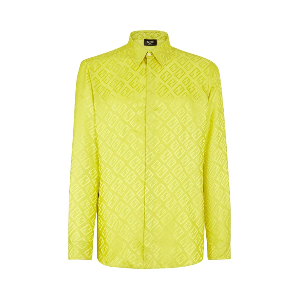 Fendi Tonal FF All Over Shirt Acide Green