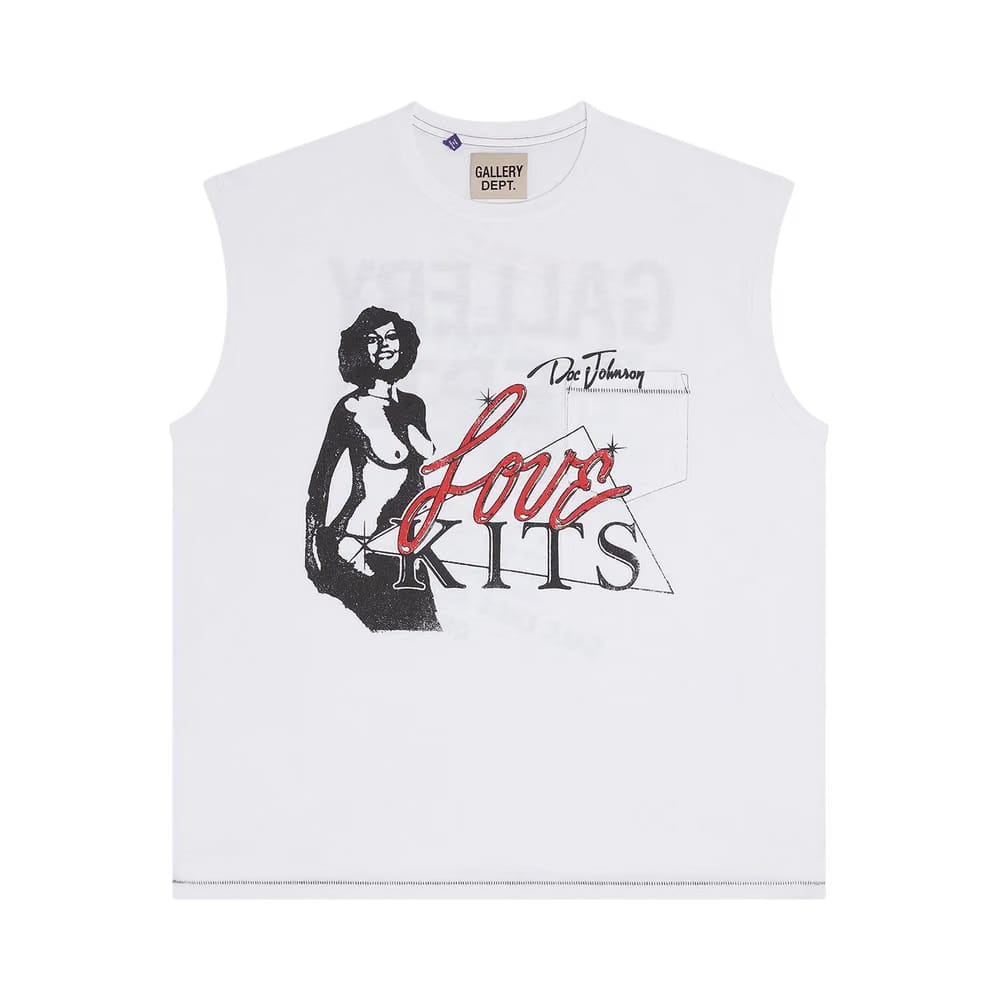 Gallery Dept. x Doc Johnson Love Kits Sleeveless T-Shirt Clean White