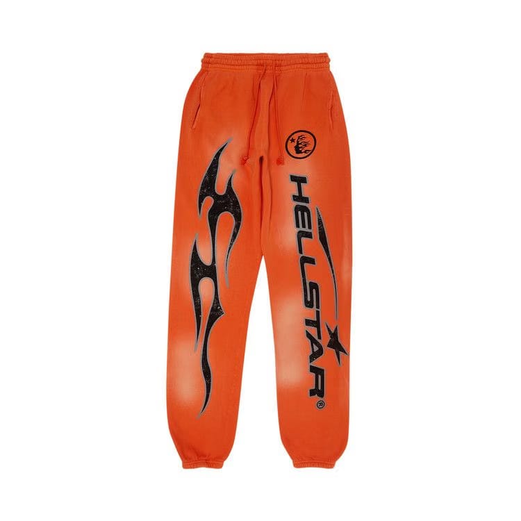 Hellstar Fire Sweatpants Orange Dye