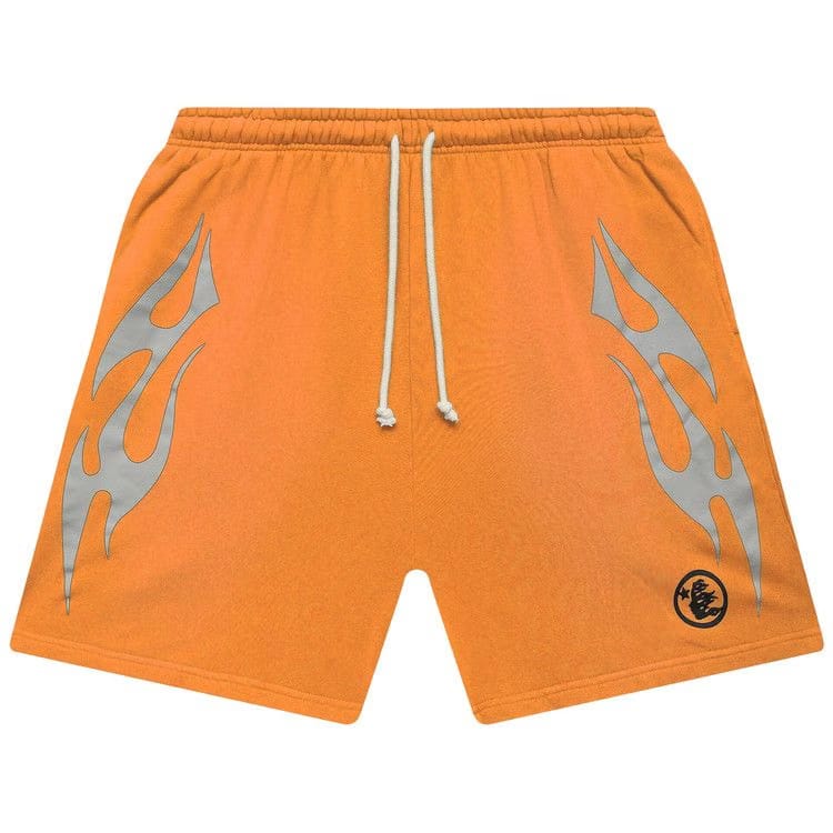Hellstar Flame Shorts Orange