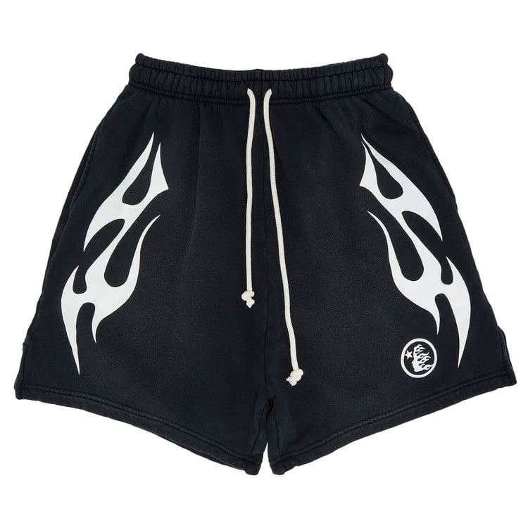 Hellstar Flame Shorts White
