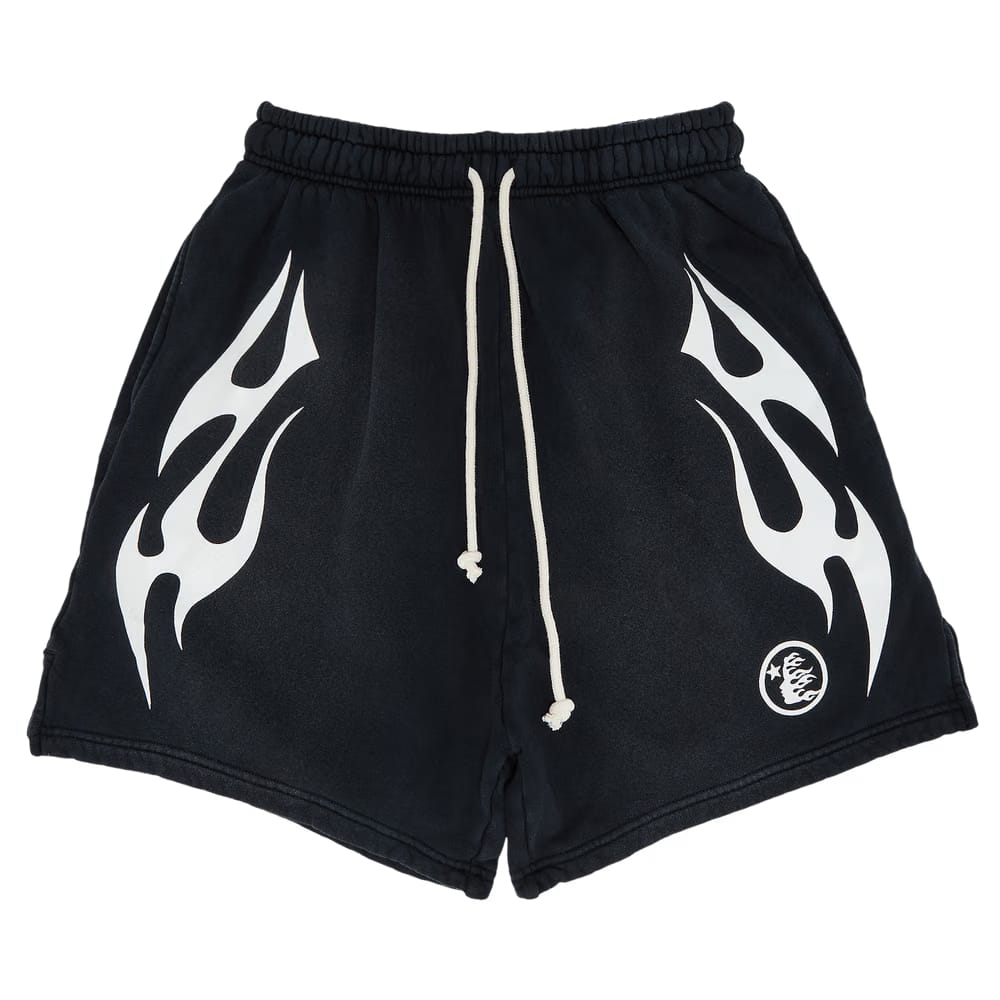 Hellstar Flame Shorts White