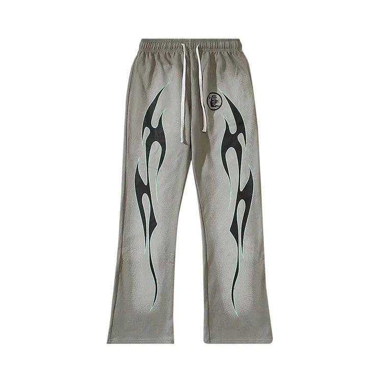 Hellstar Future Flame Sweatpants Grey