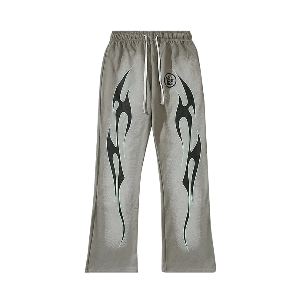 Hellstar Future Flame Sweatpants Grey