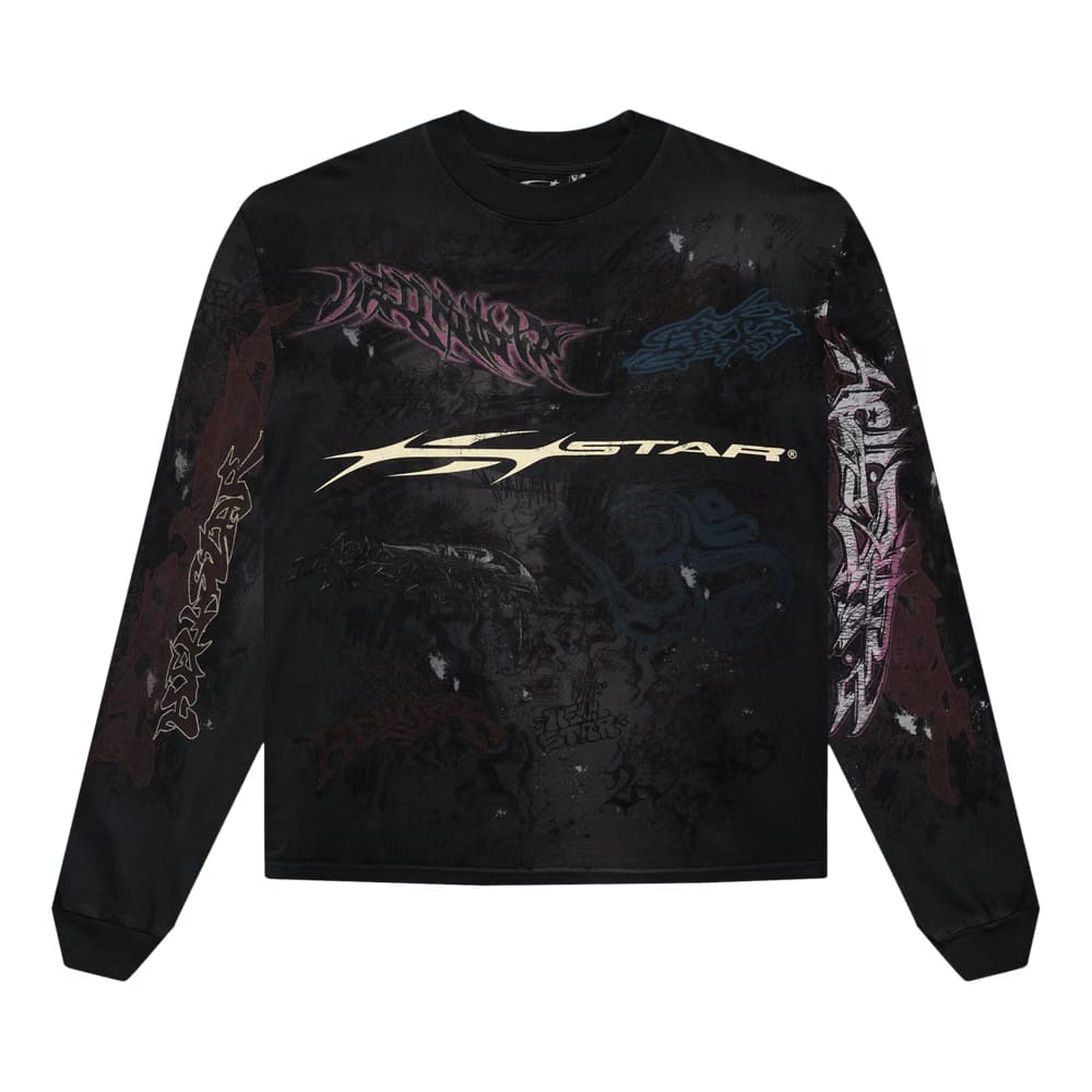 Hellstar Graffiti Long-Sleeve Black