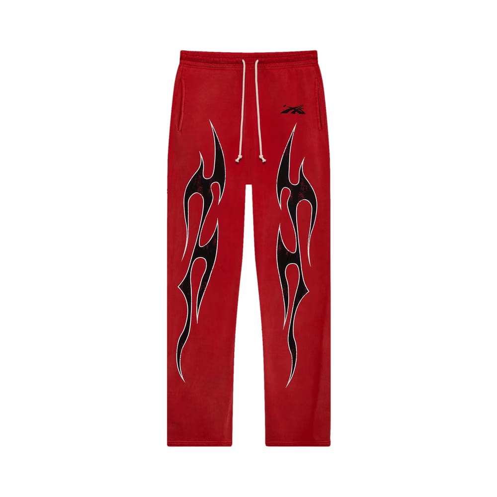 Hellstar Halloween Flame Sweatpants Red