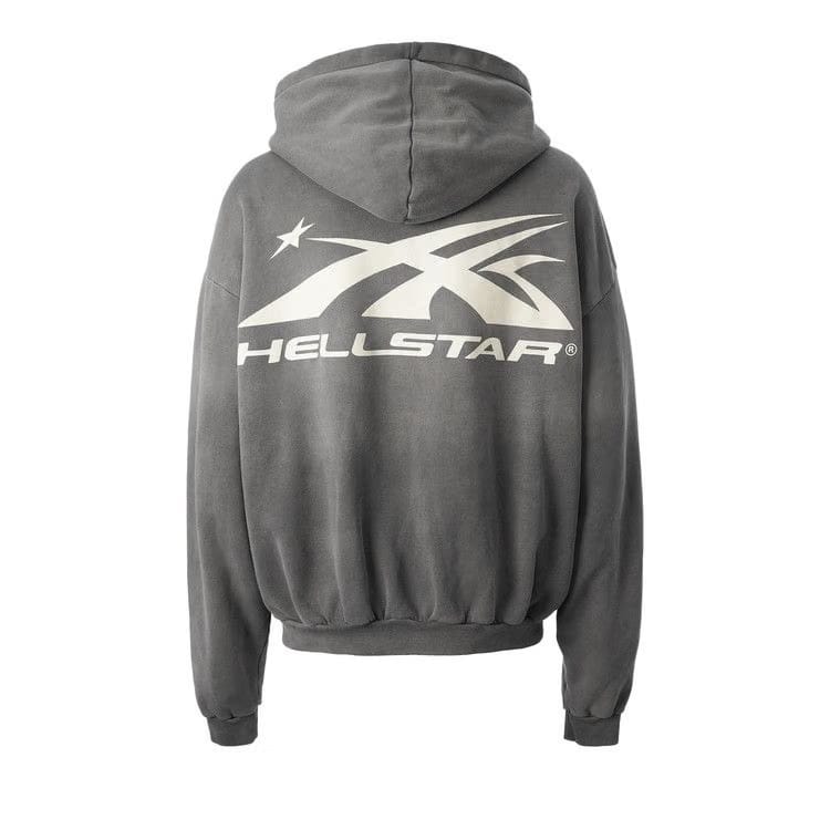 Hellstar Hs Logo Zip-Up Grey