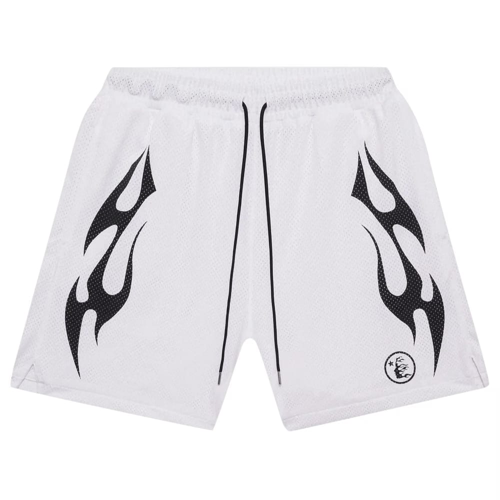 Hellstar Mesh Shorts White