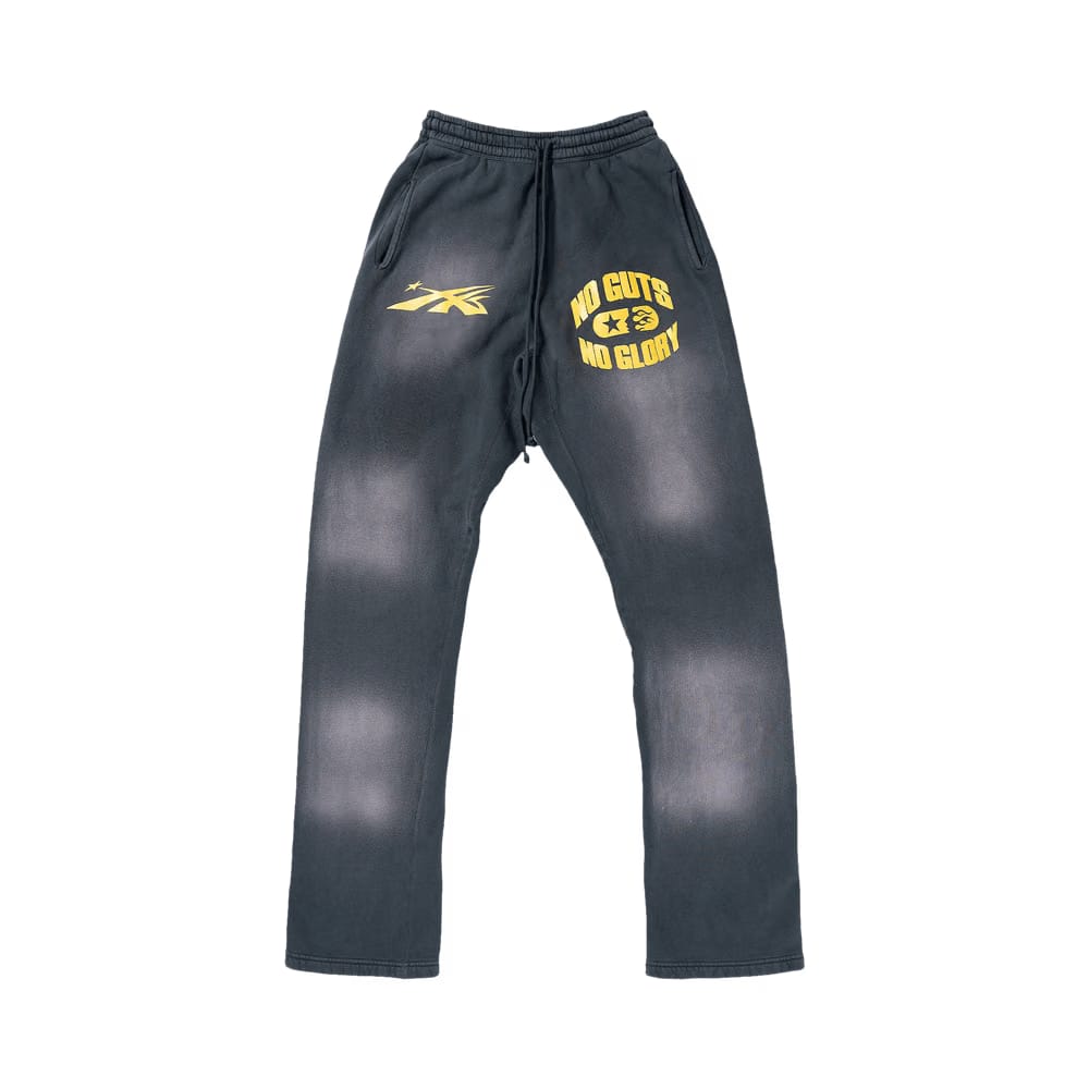 Hellstar No Guts No Glory Sweatpants Washed Black