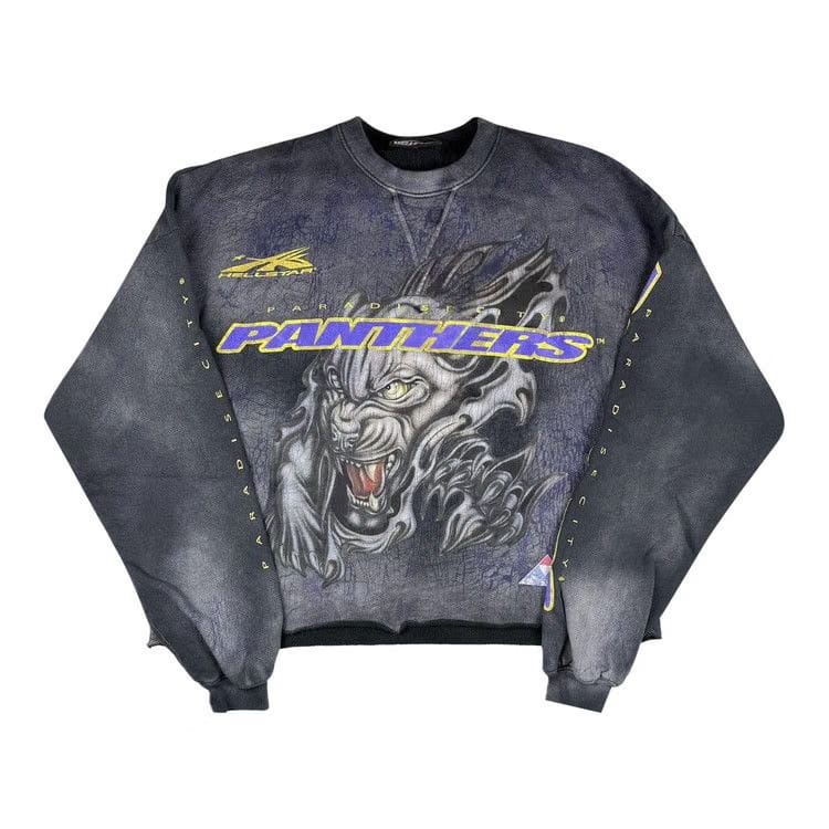 Hellstar Paradise City Panthers Crewneck Black