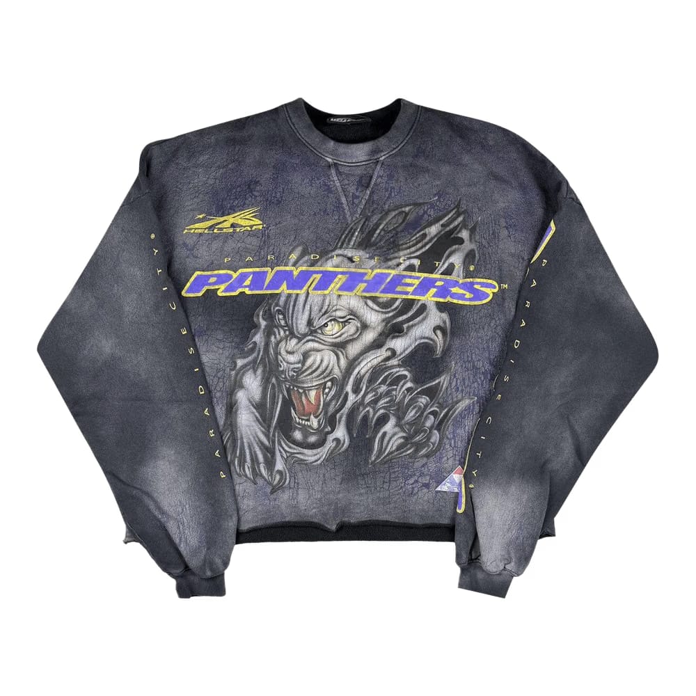 Hellstar Paradise City Panthers Crewneck Black