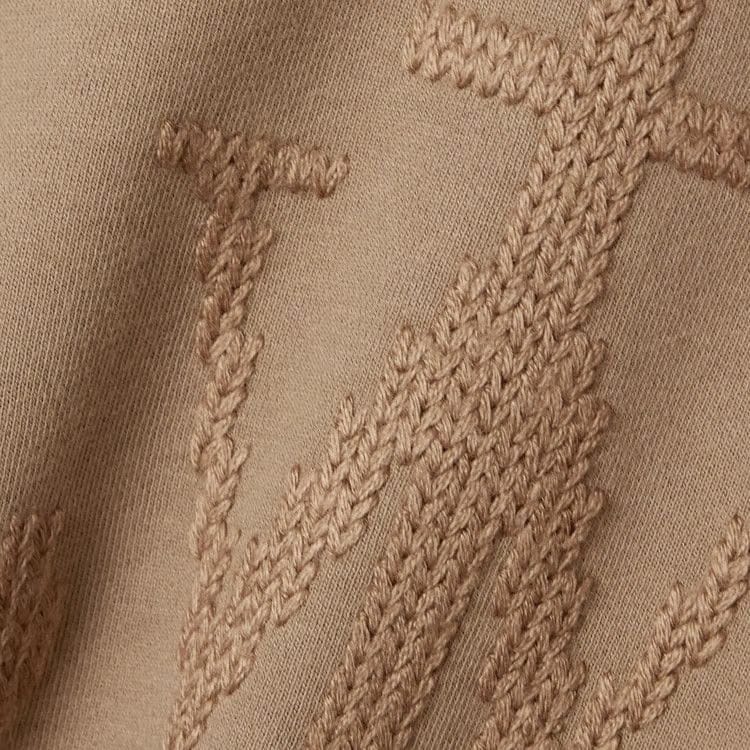 Moncler Genius x JW Anderson Sweatshirt With Knit Sleeves Camel Beige