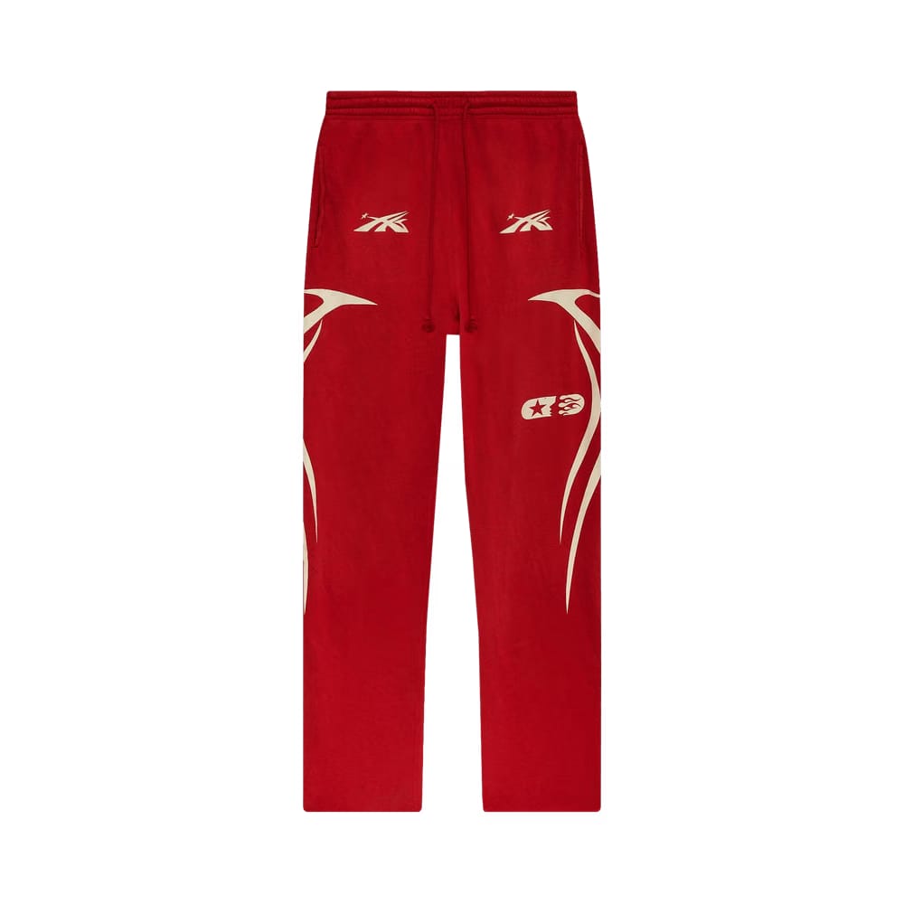 Hellstar Sports Double Hit Logo Sweatpant Red