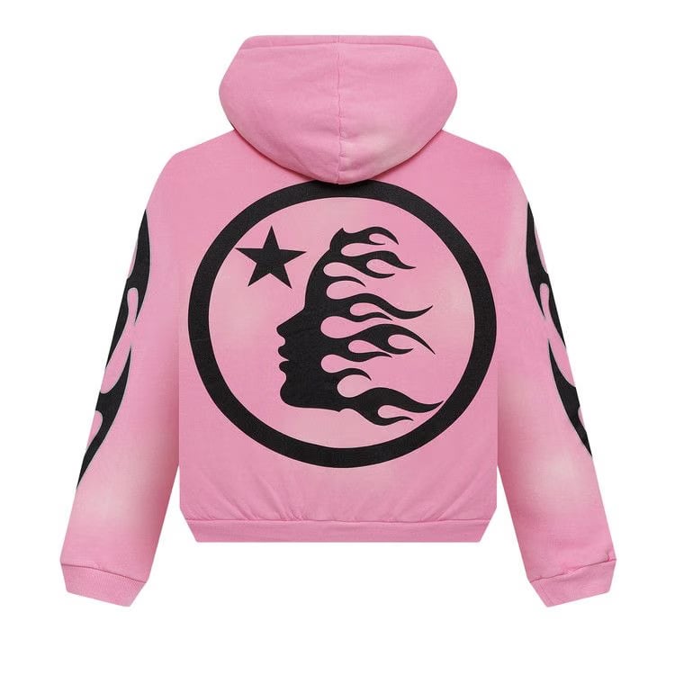 Hellstar x Complex Sports Flame Zip-Up Pink