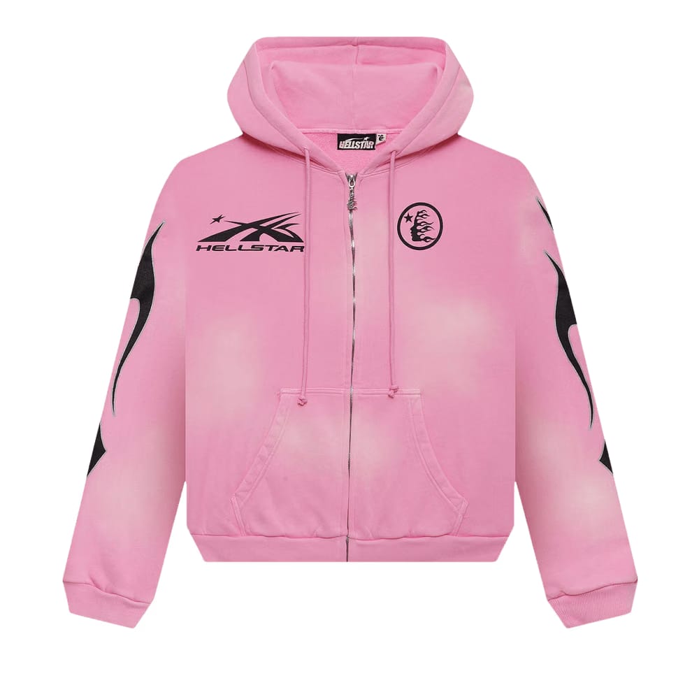 Hellstar x Complex Sports Flame Zip-Up Pink
