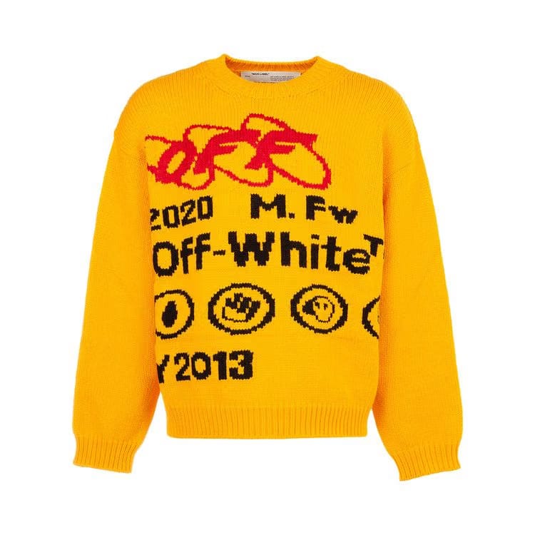 Off-White Industrial Y013 Knit Crewneck Yellow