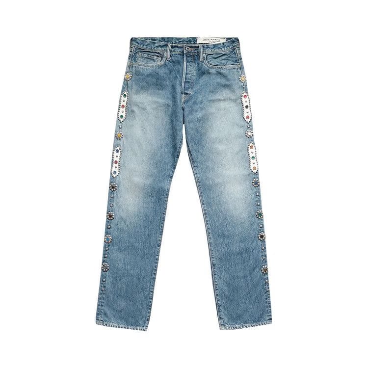 Kapital Monkey Cisco Studs 5 Pocket Denim Blue
