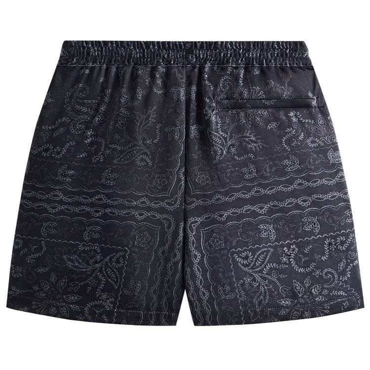 Kith Panelled Bandana Active Shorts Black