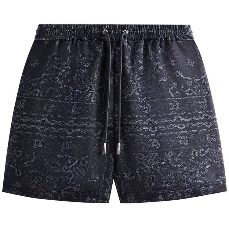 Kith Panelled Bandana Active Shorts Black