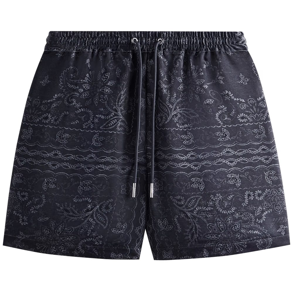 Kith Panelled Bandana Active Shorts Black